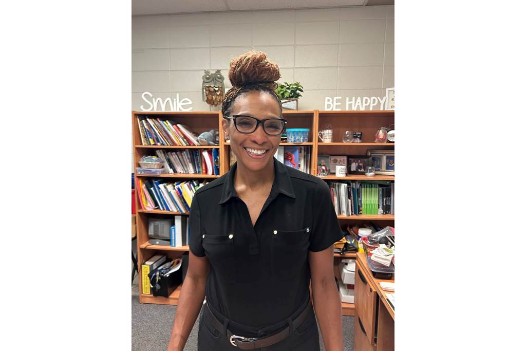 Principal Vauncia Allen of Dvorak School of Excellence, who is celebrating 25 years in CPS during Principal Appreciation Month.