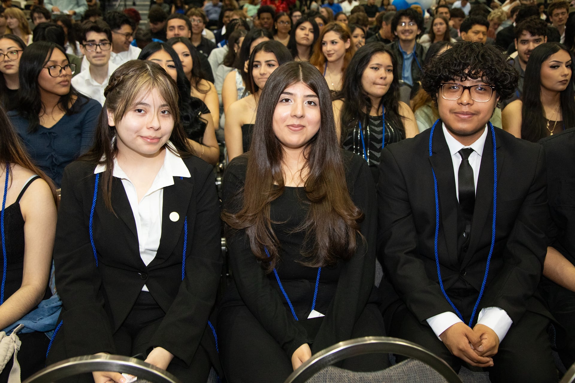 students at graduation
