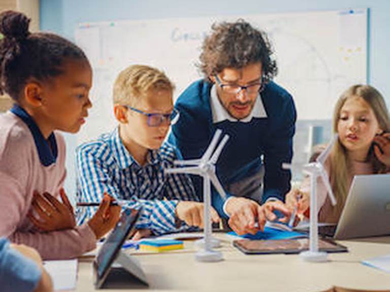 Students learn about clean energy