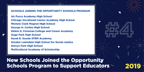 New Schools Joined the Opportunity Schools Program to Support Educators