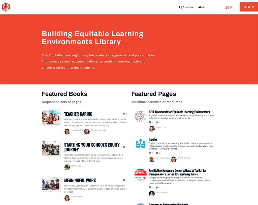 BELE - Building Equitable Learning Environments Library - image