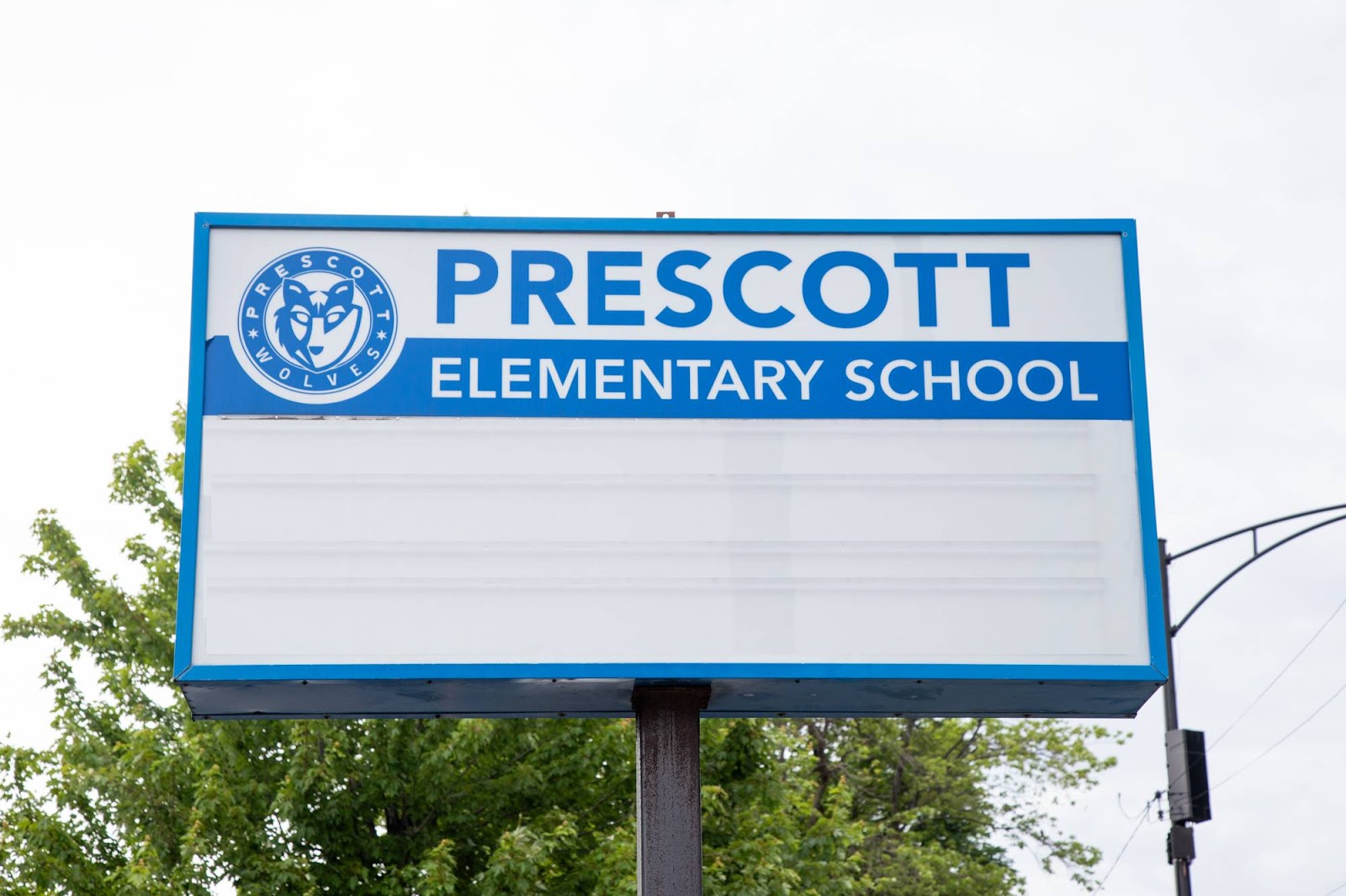 school sign