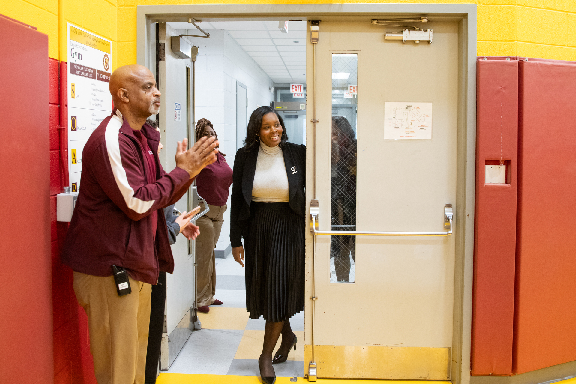 Principal Latimer-Lake entering