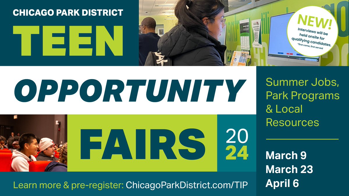 Teen Opportunity fairs poster