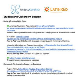 2025 UndocuCarolina K14 Educator Ally Resources Banner