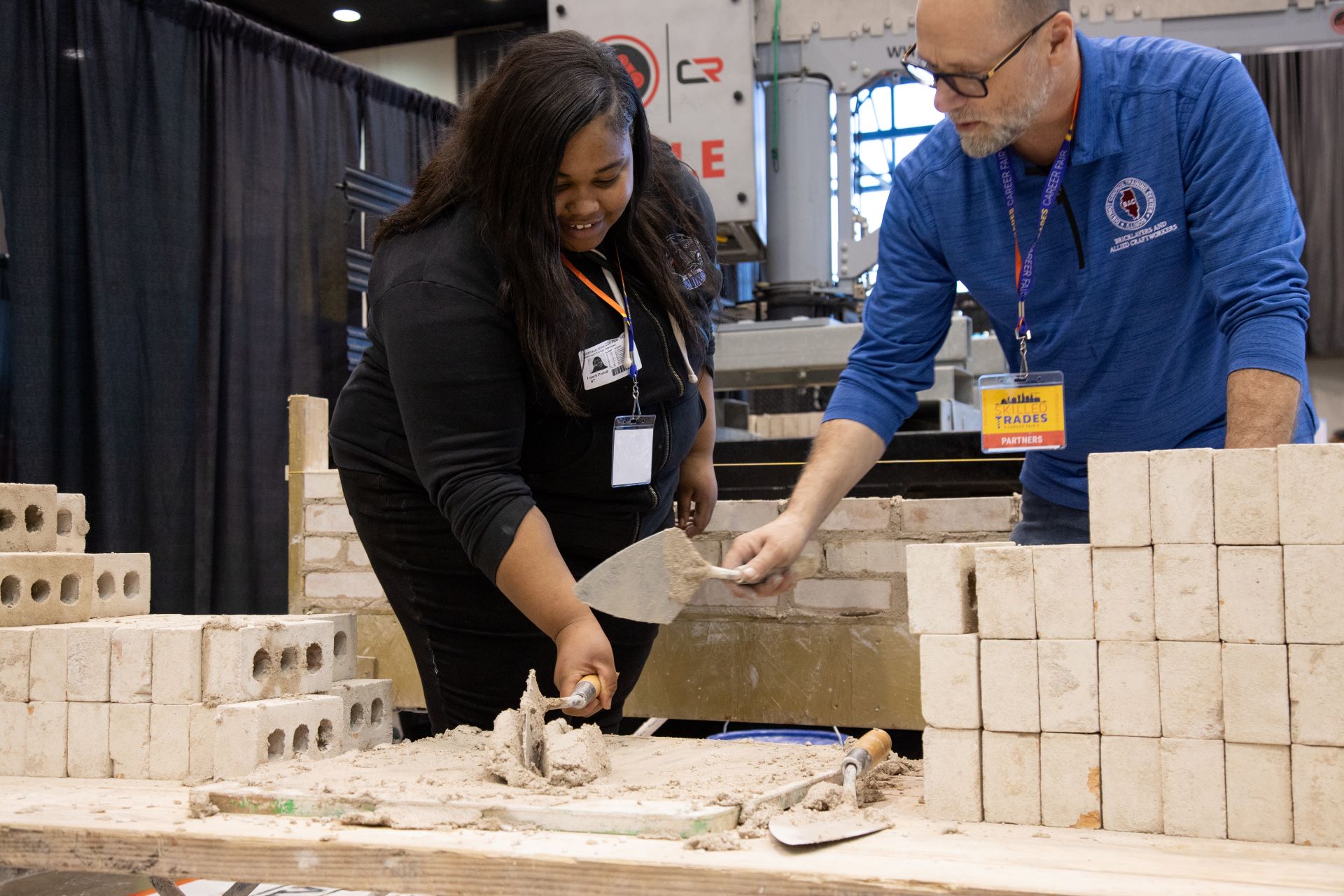 building at Skilled Trades Fair at McCormick Place