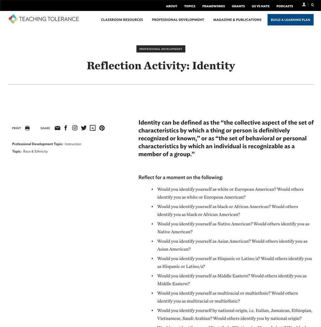 Reflection Activity: Identity - image