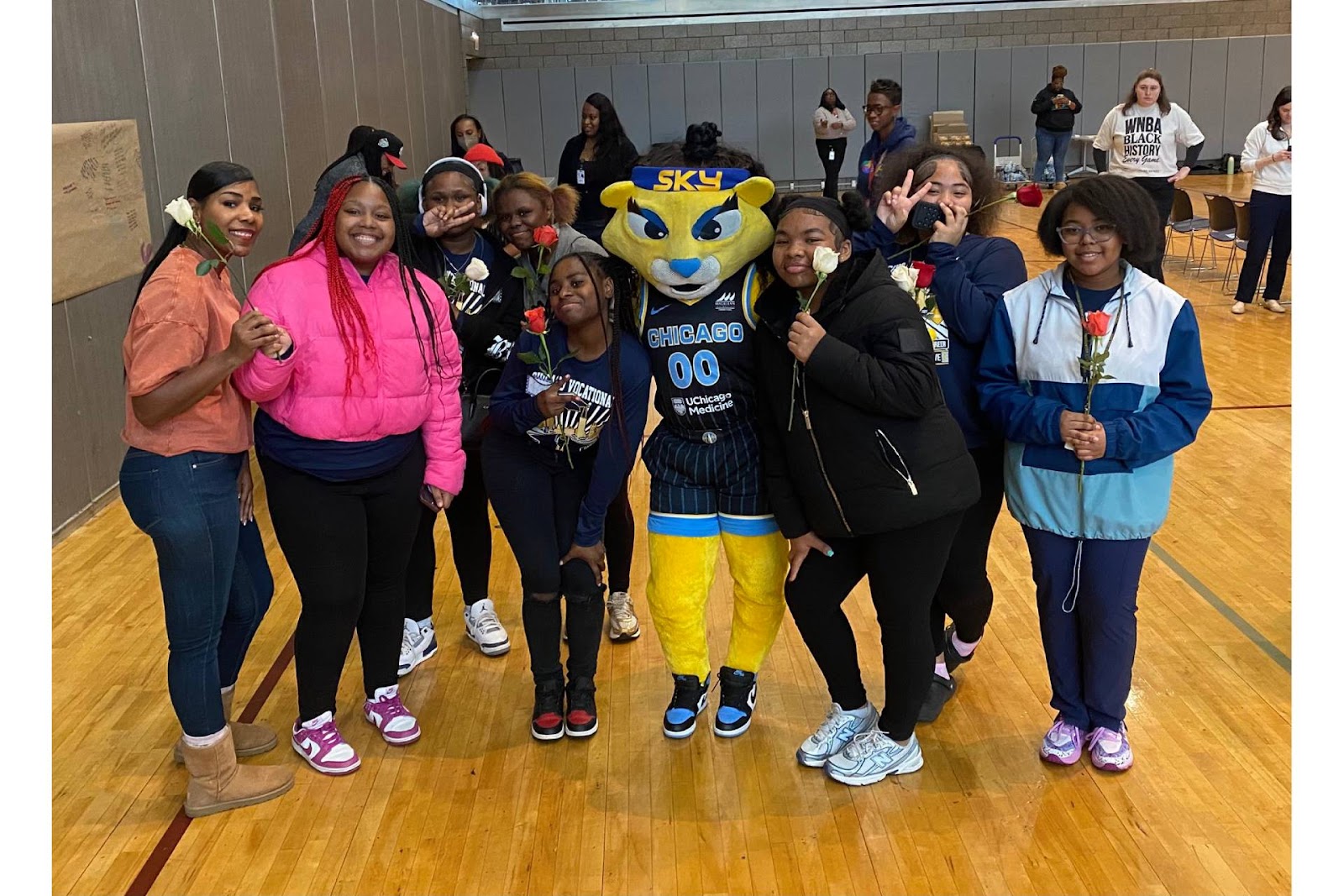 9th grade girls visit the Sky