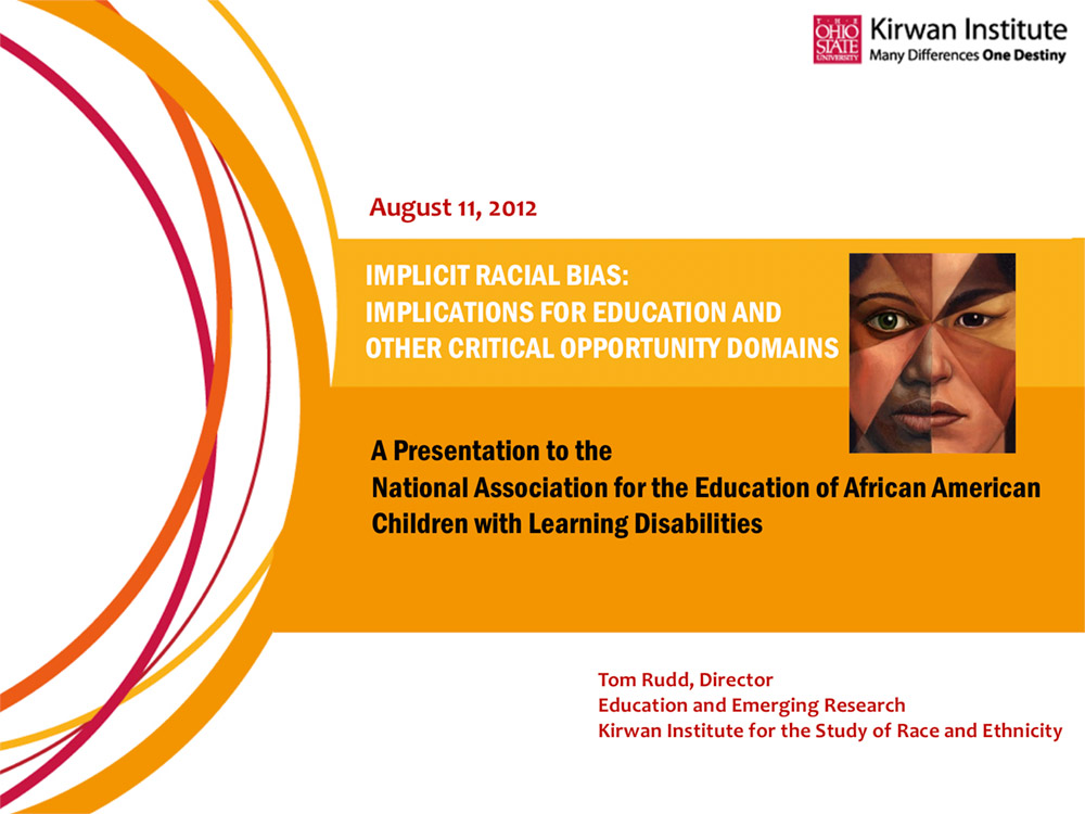 Implicit Racial Bias: Implications For Education And Other Critical ...