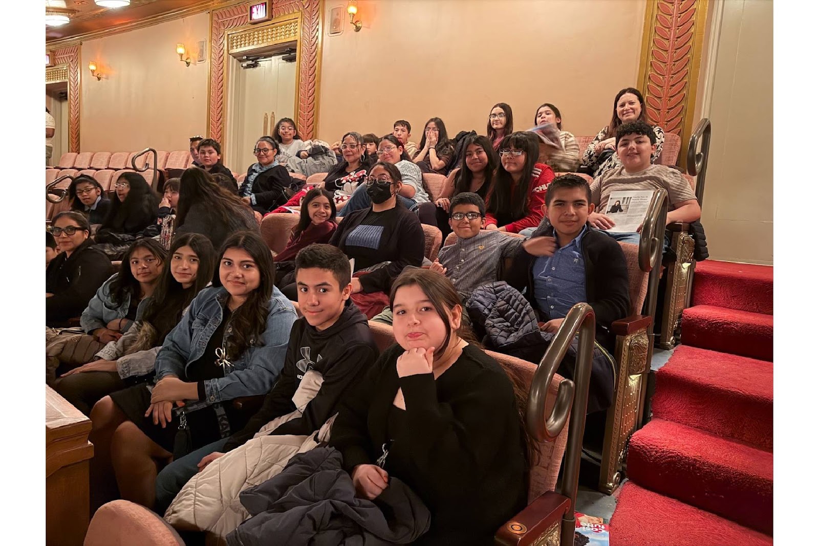 students at dress rehersal