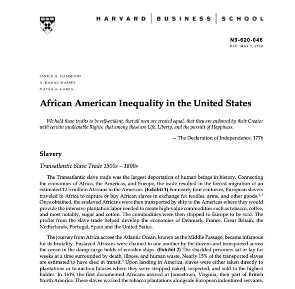 African American Inequality in the United States document screenshot