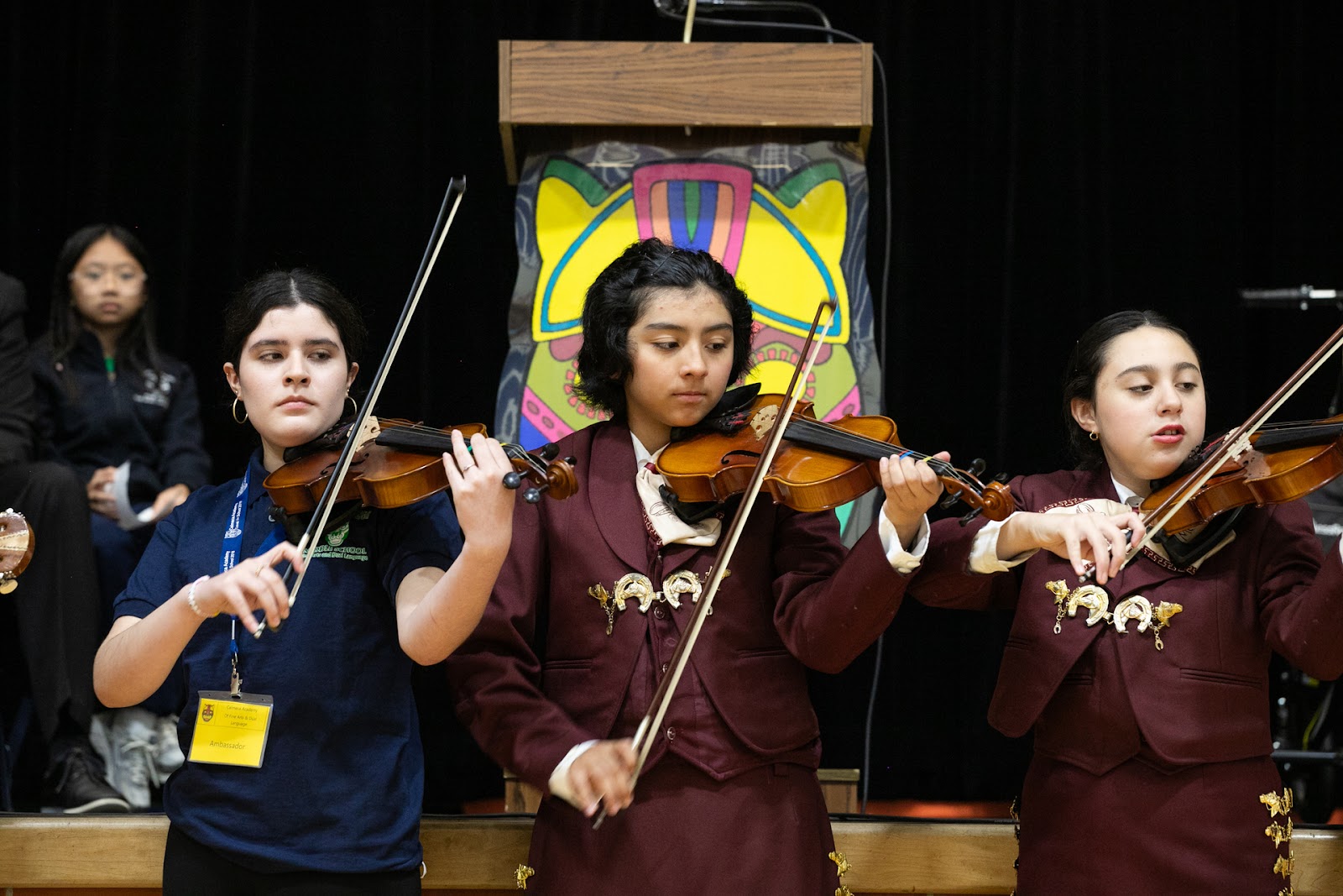 students on violin