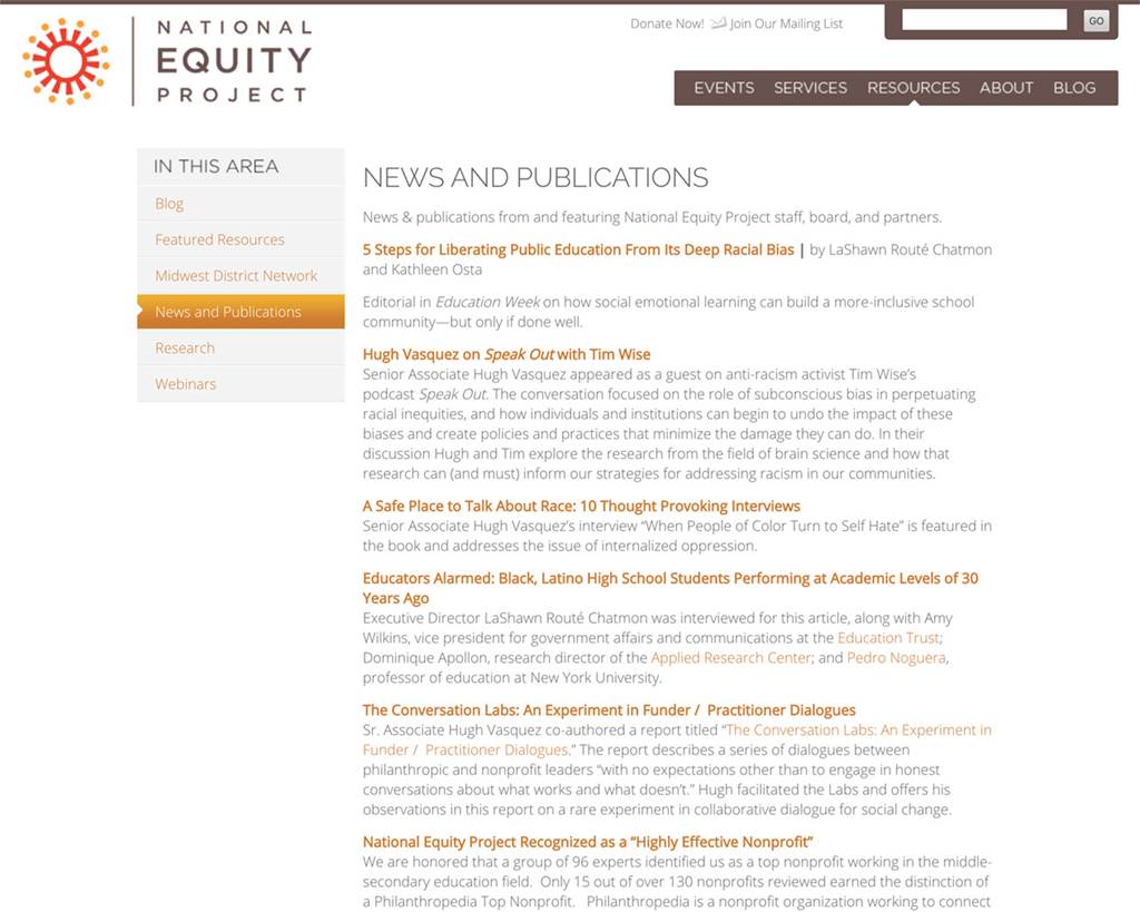 National Equity Project Resources - image