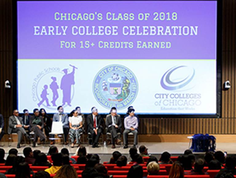 Chicago's class of 2010 early college celebration for 15 plus credits earned ceremony