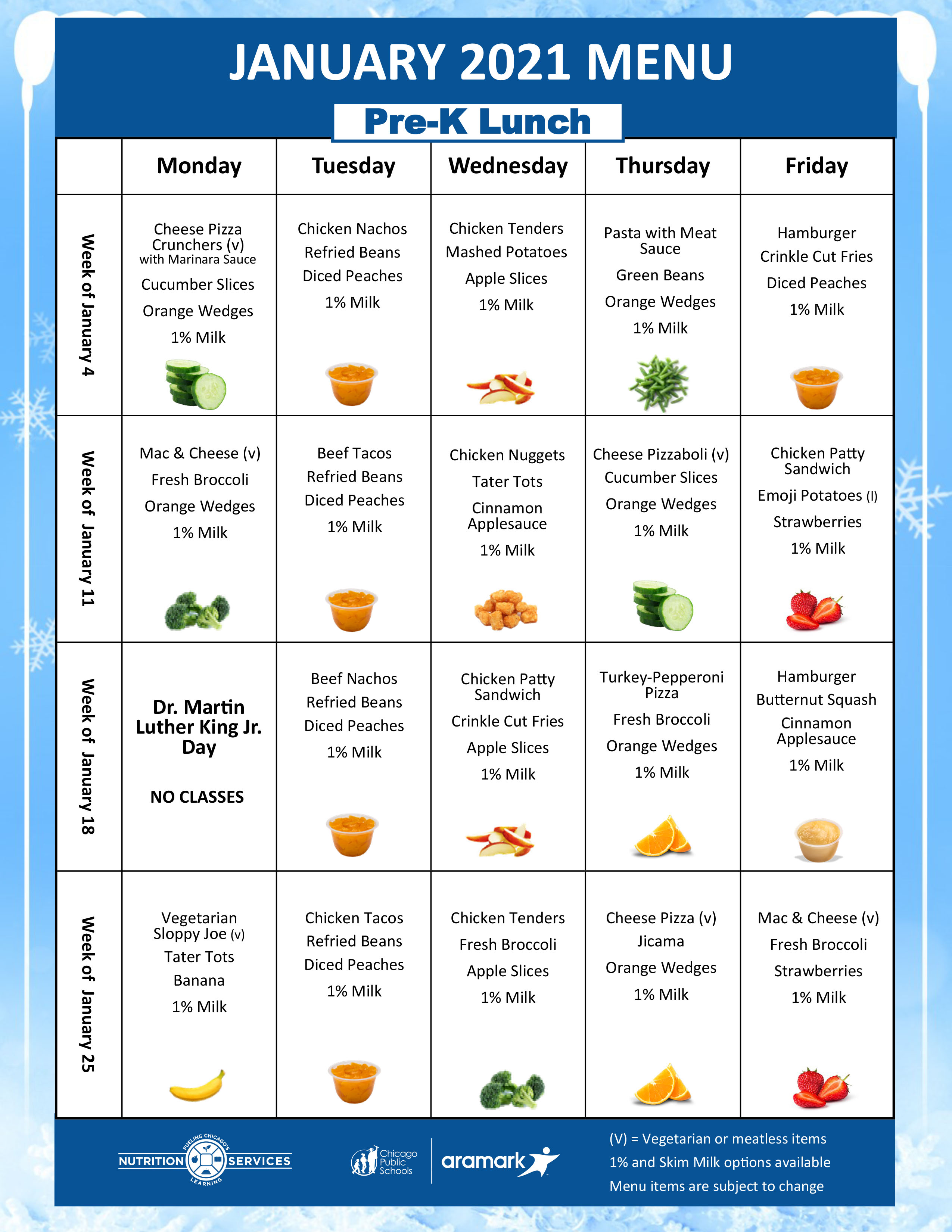 School Meals and Nutrition Chicago Public Schools