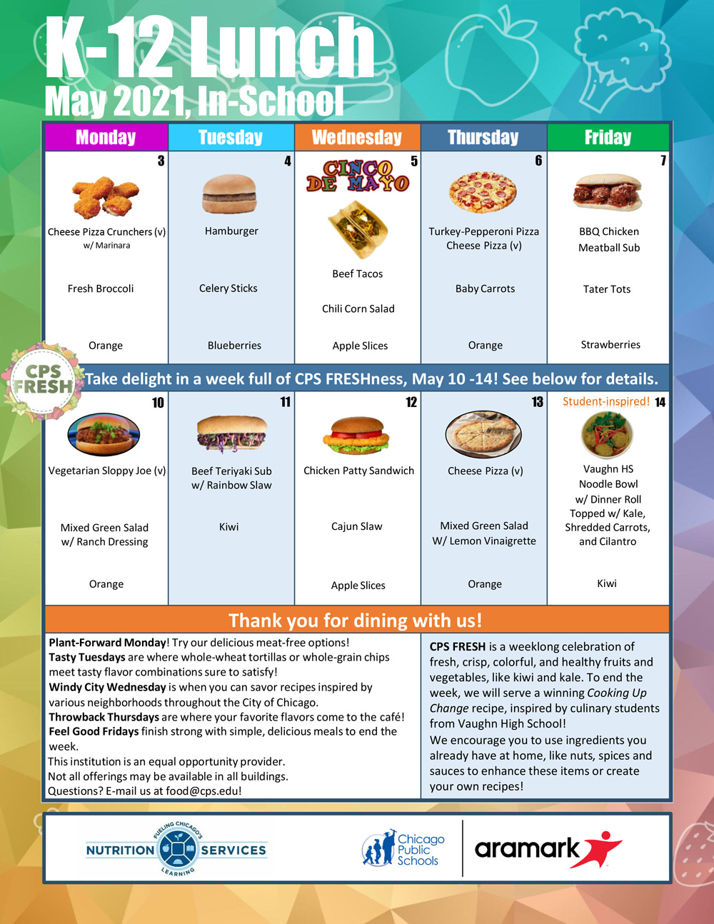 School Meals and Nutrition Chicago Public Schools