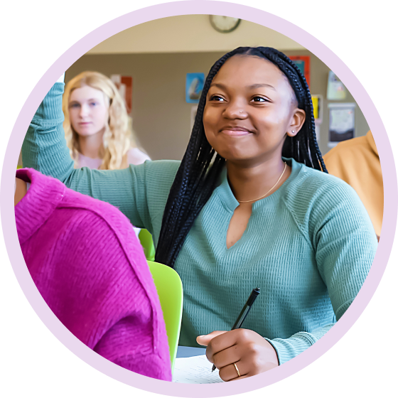 Students in a classroom