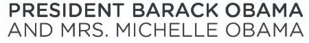 President Barack Obama and Mrs. Michelle Obama logo