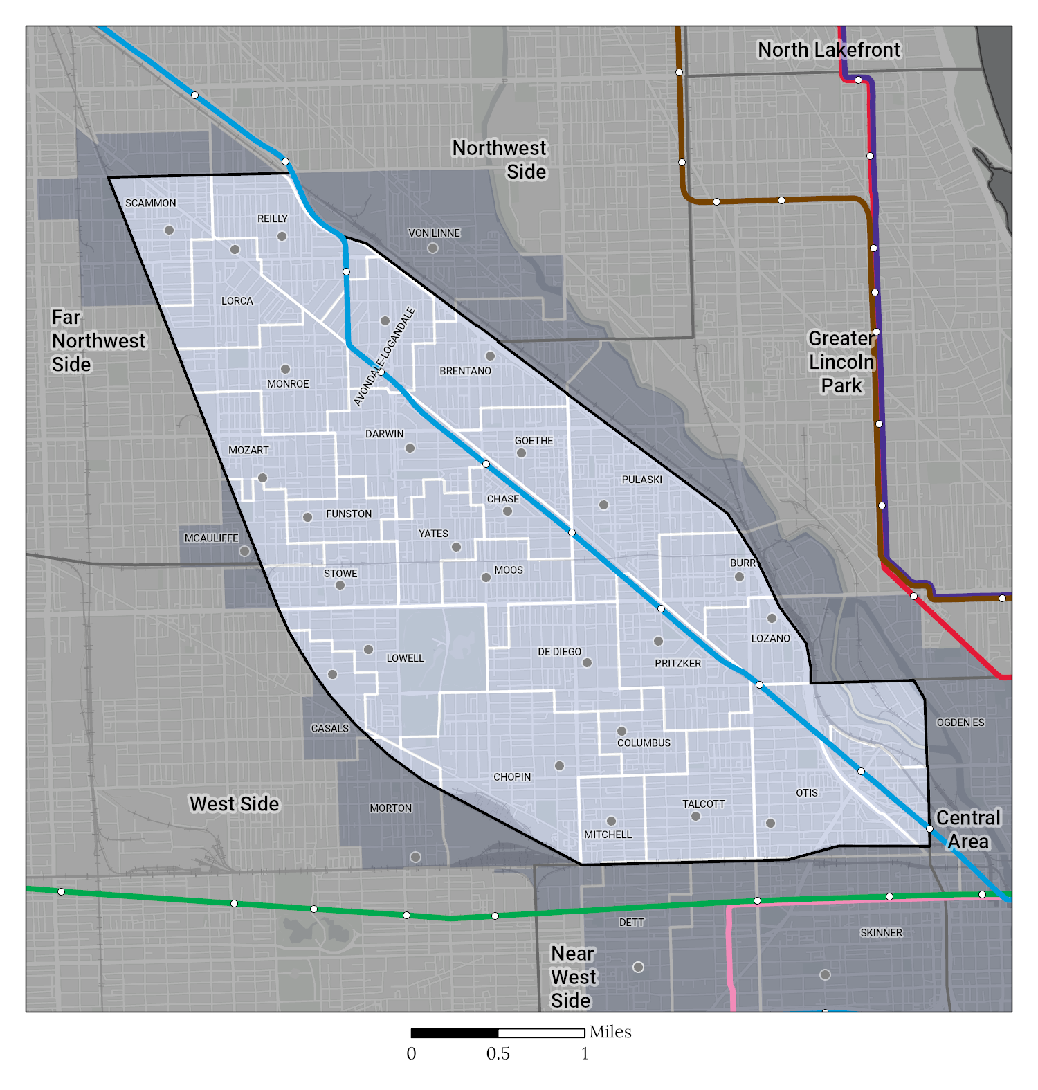 Greater Milwaukee Avenue Attendance Area Maps