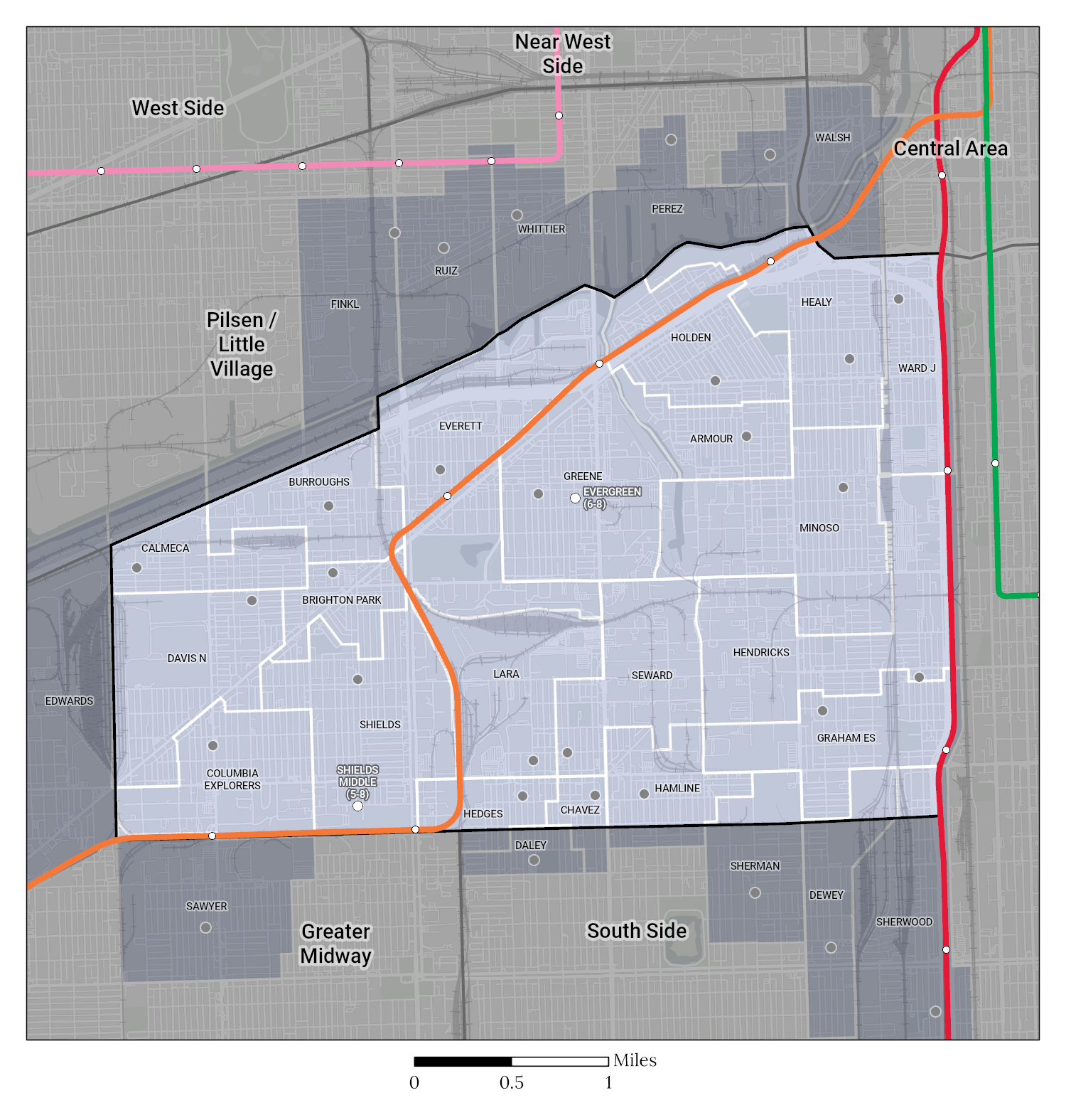 ES Boundary map of Greater Stockyards