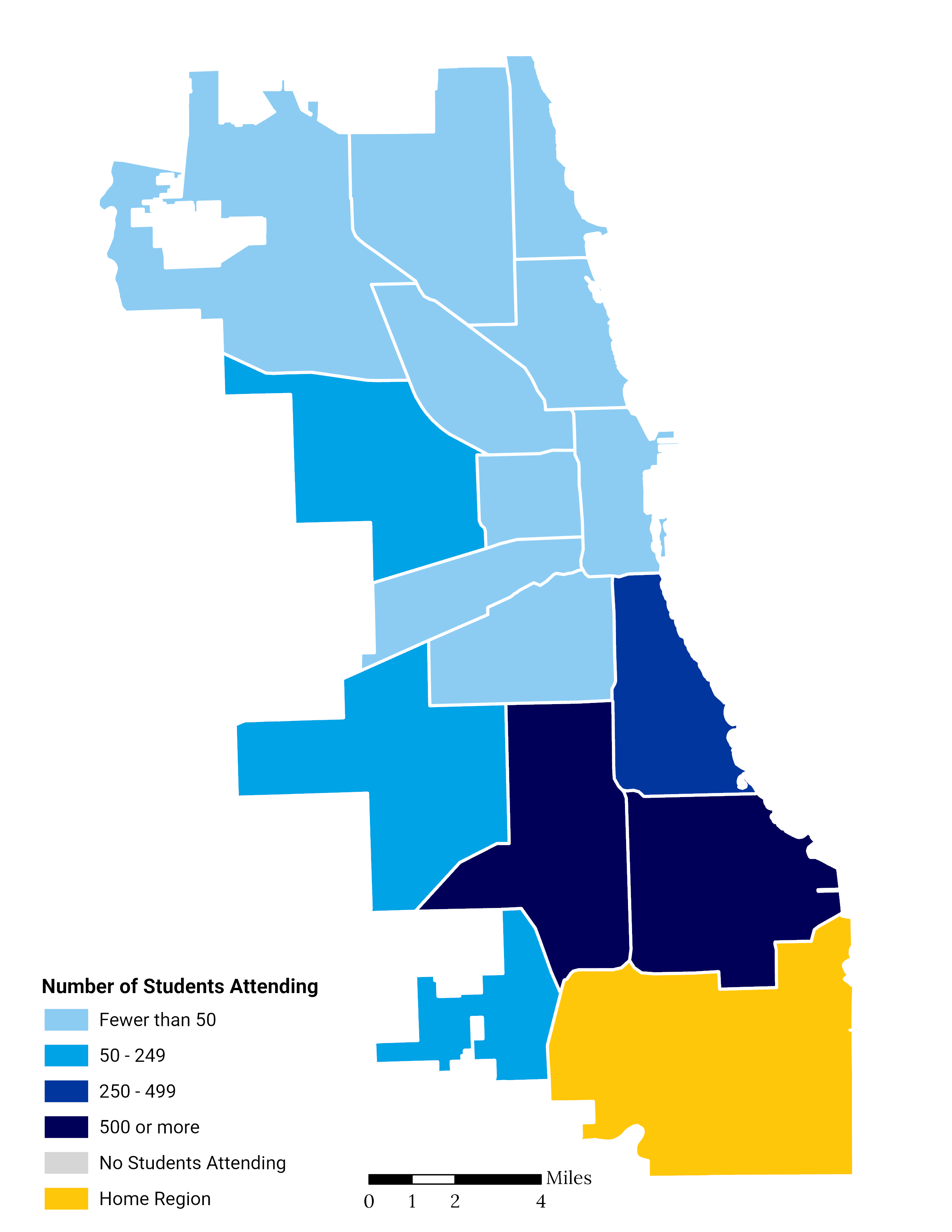 Greater Calumet Elementary School Choice Footprint Map