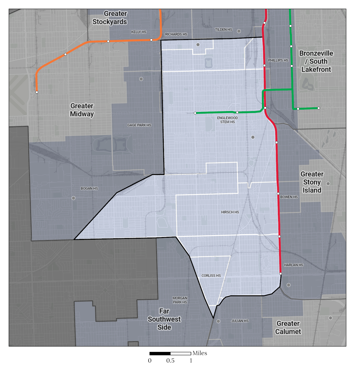 Attendance Area Maps HS South Side