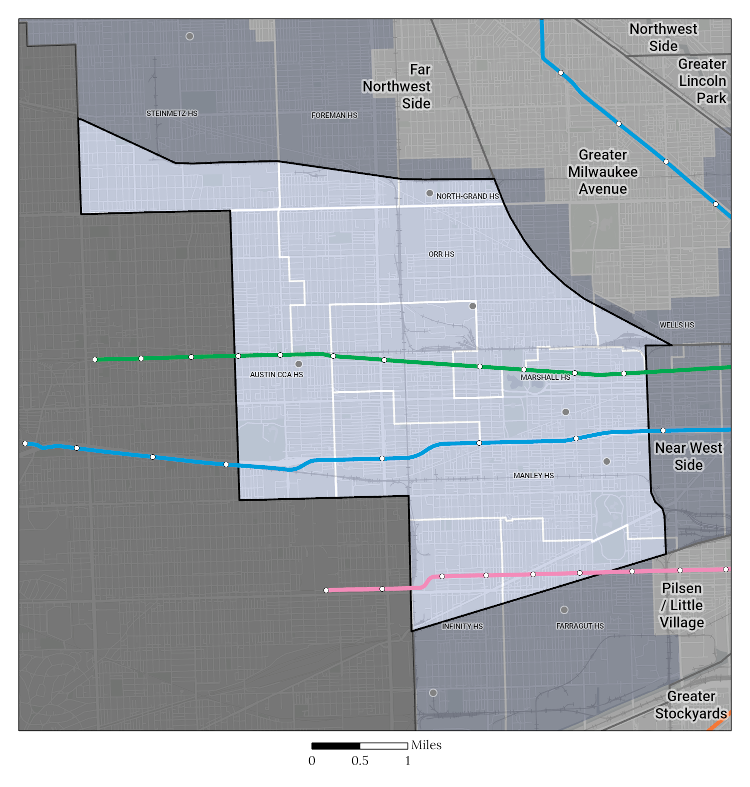 Attendance Area Map HS West Side