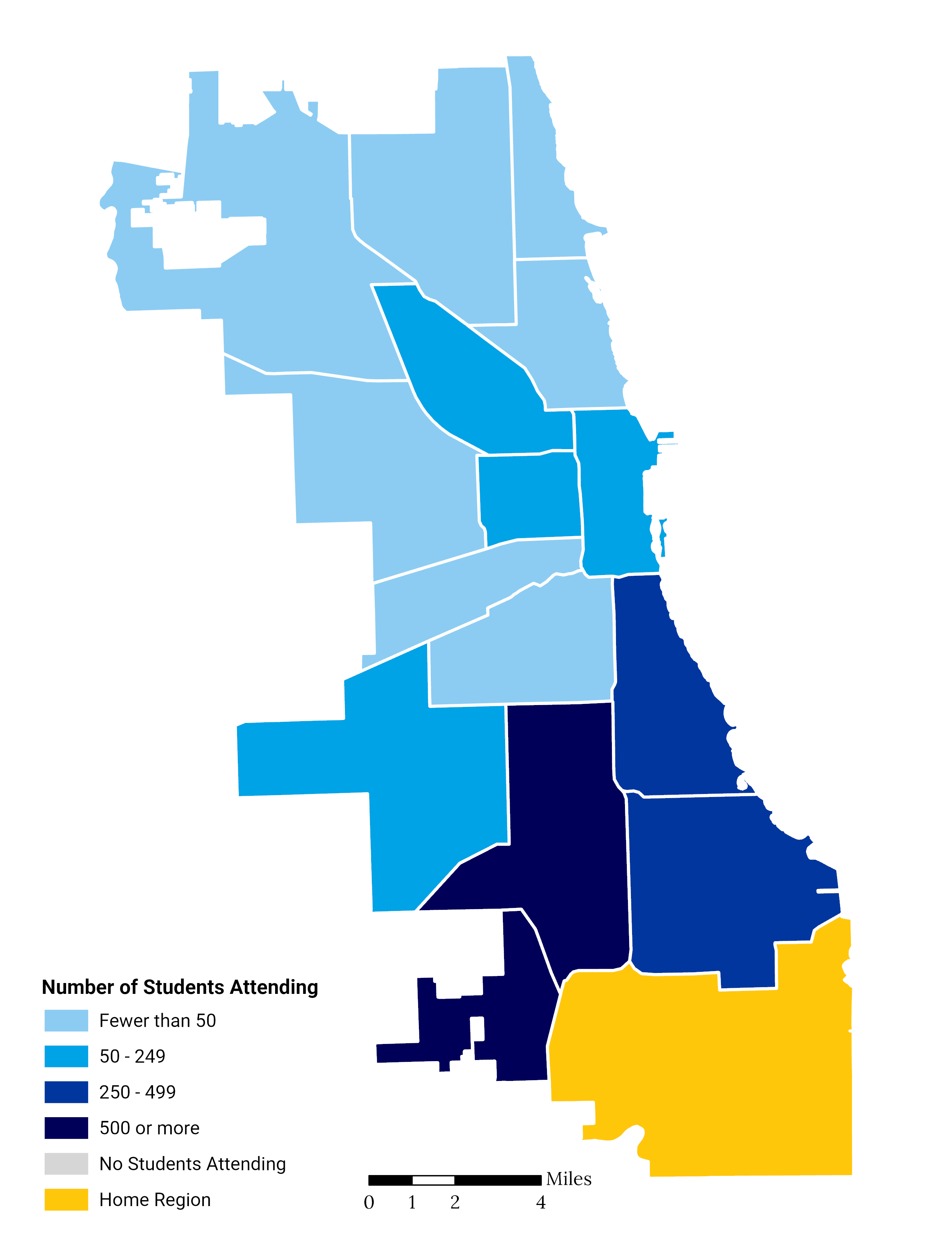 Greater Calumet High School Choice Footprint Map