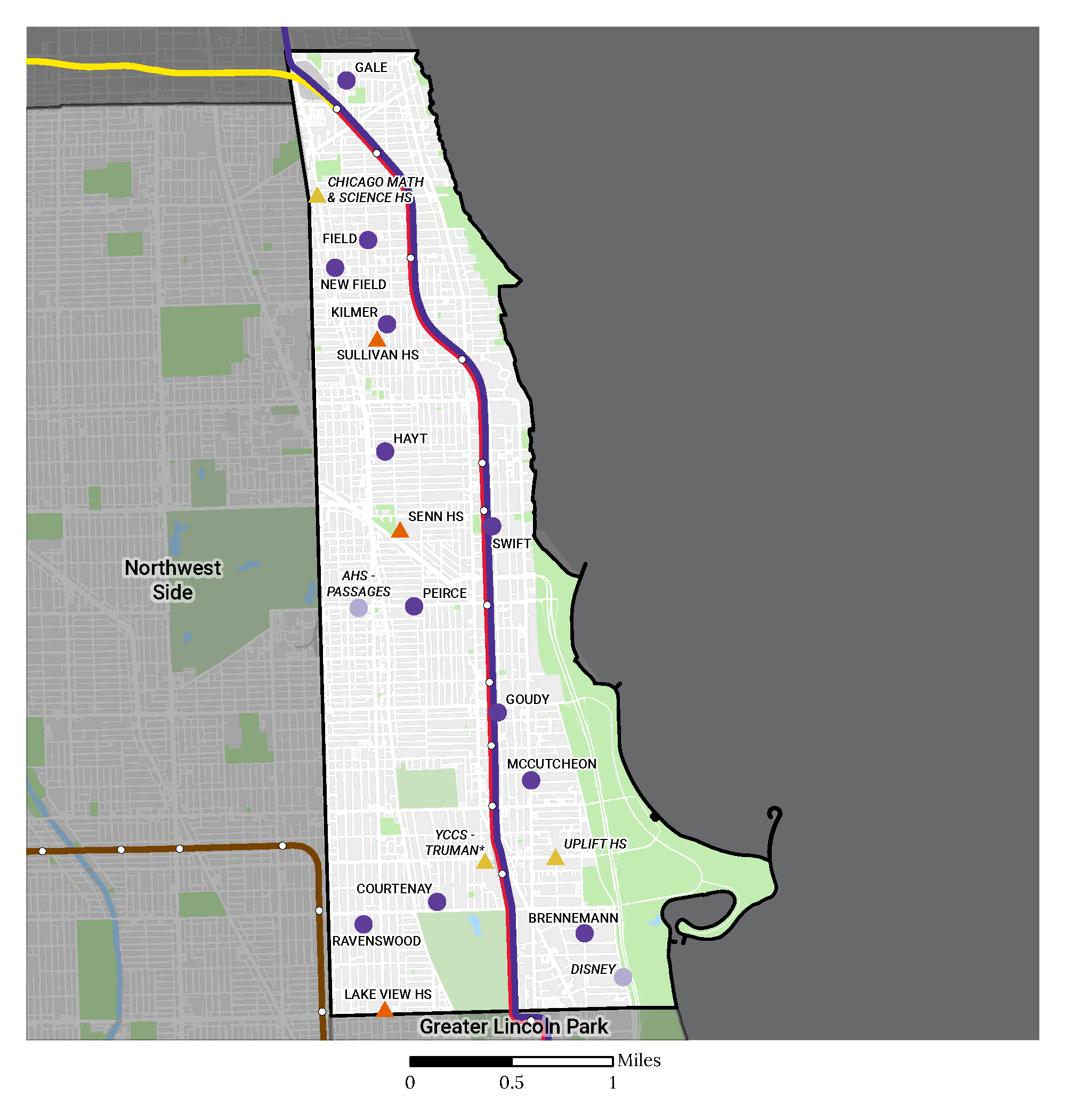 North Lakefront Region Map