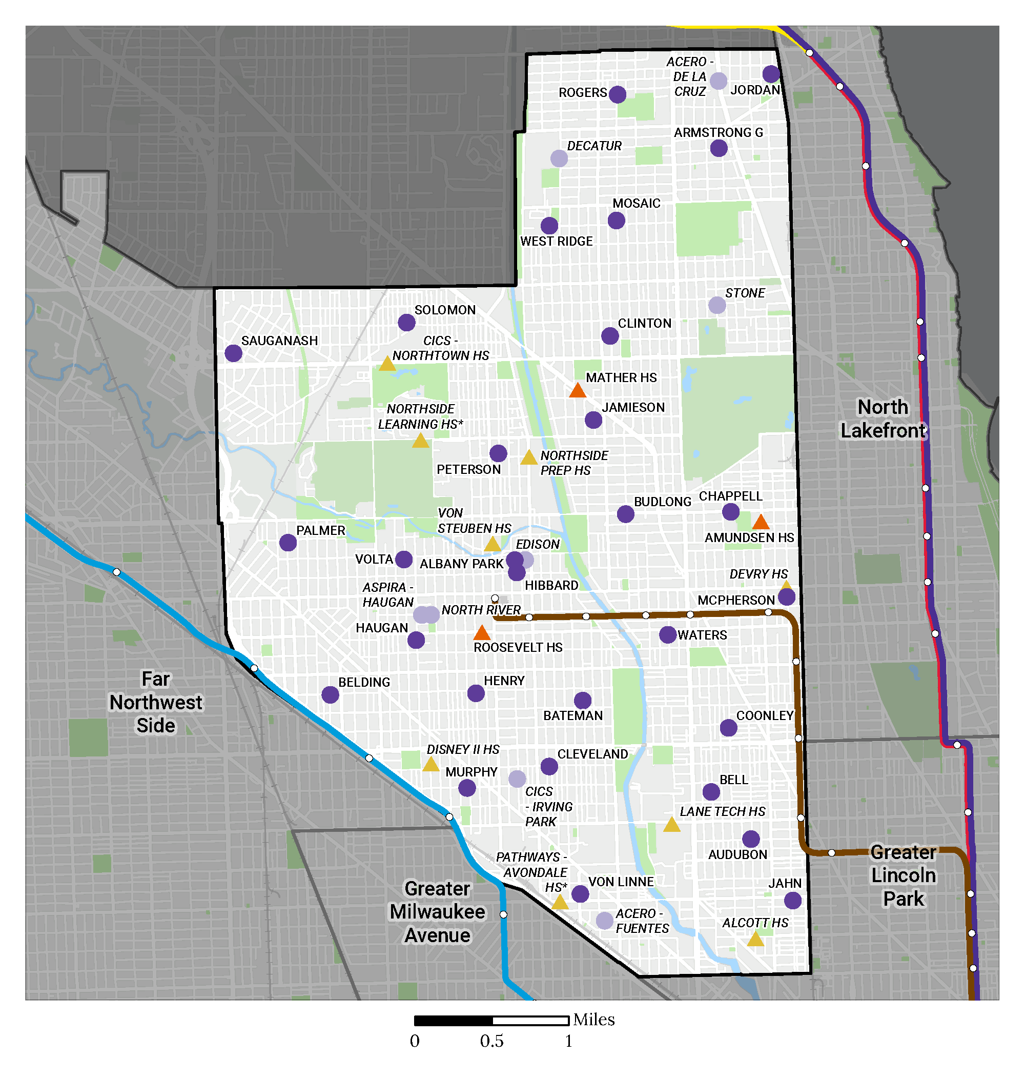 Region Map Northwest Side