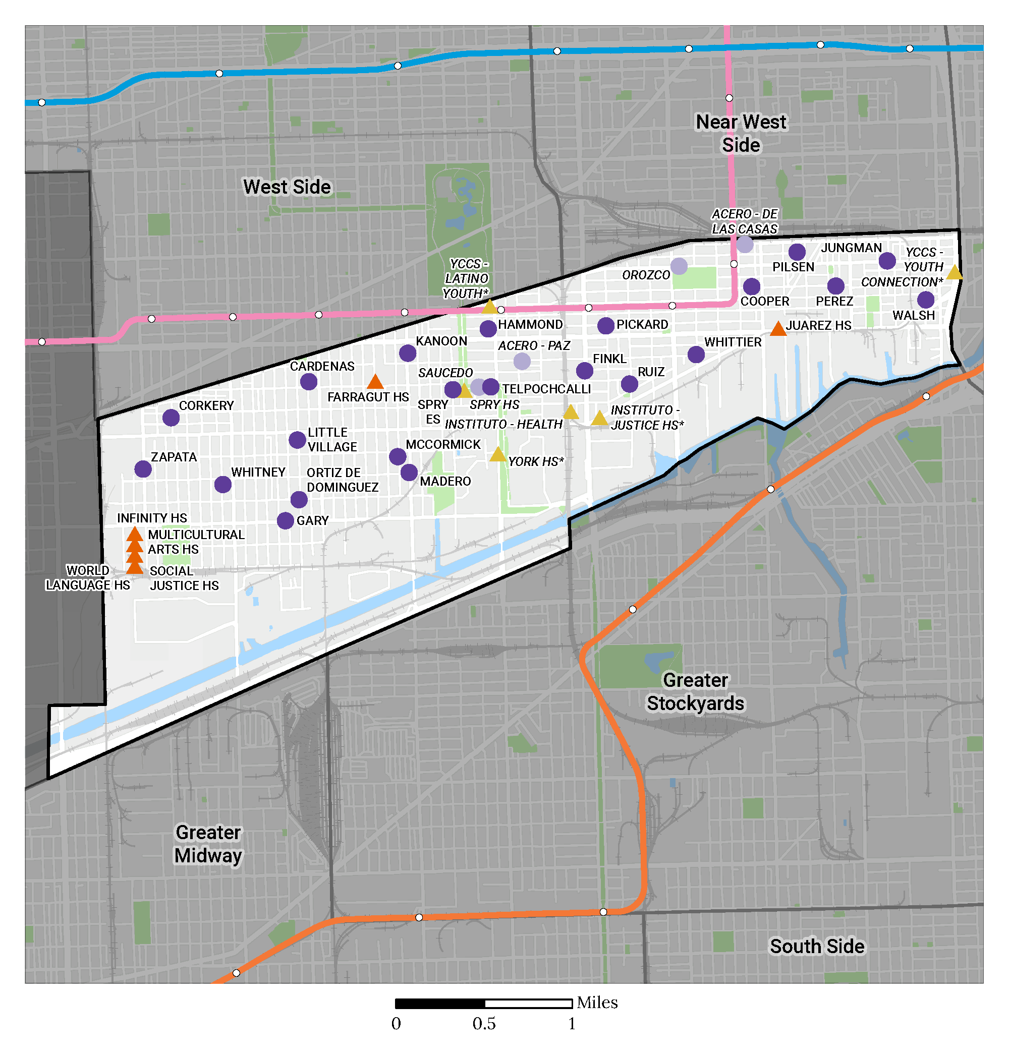 Region Map of Pilsen Little Village