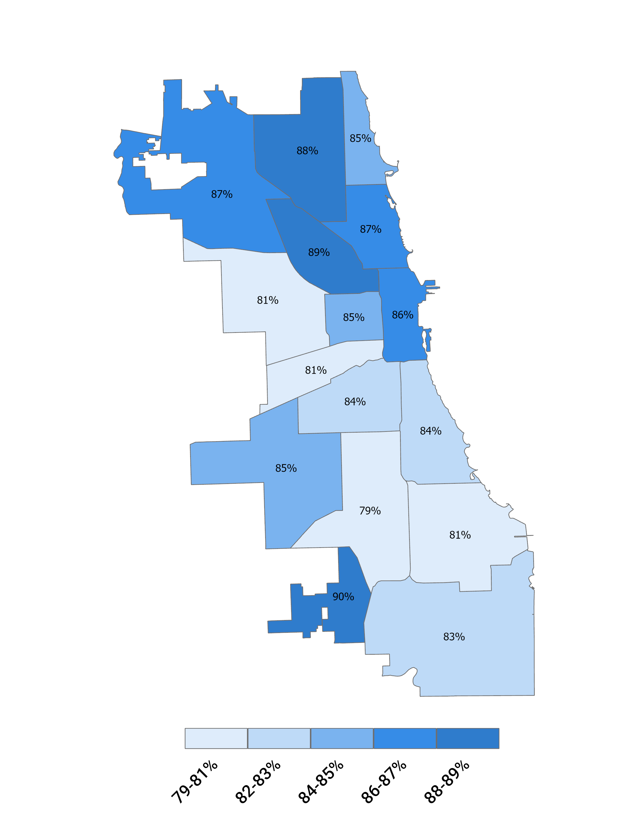 4-Year Graduation Rate by Home Region map