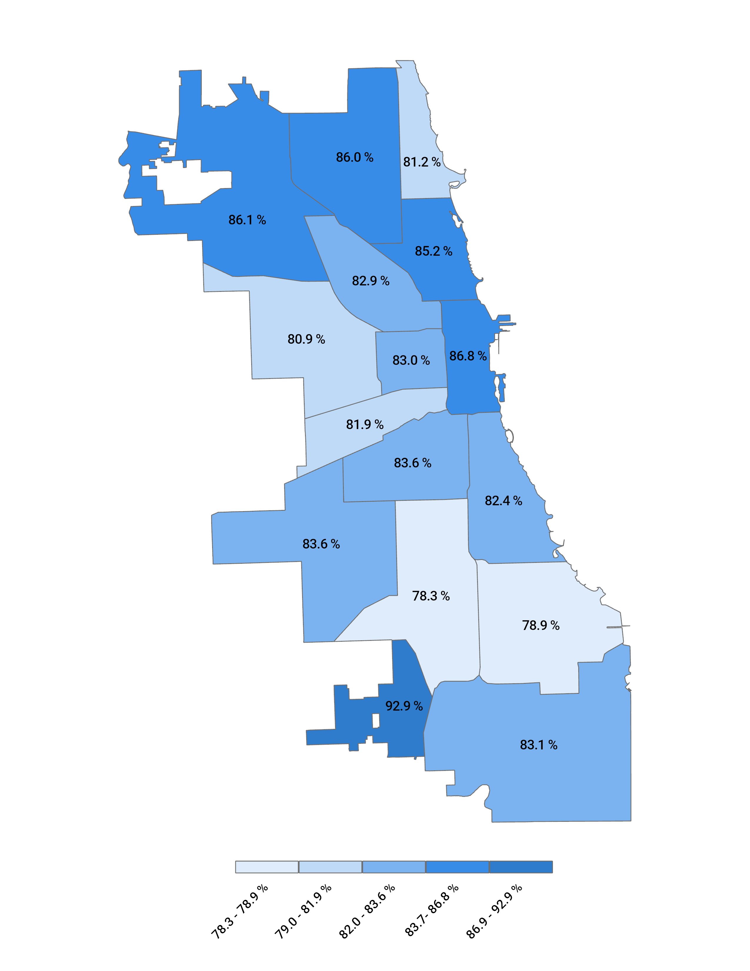 4-Year Graduation Rate by Home Region map