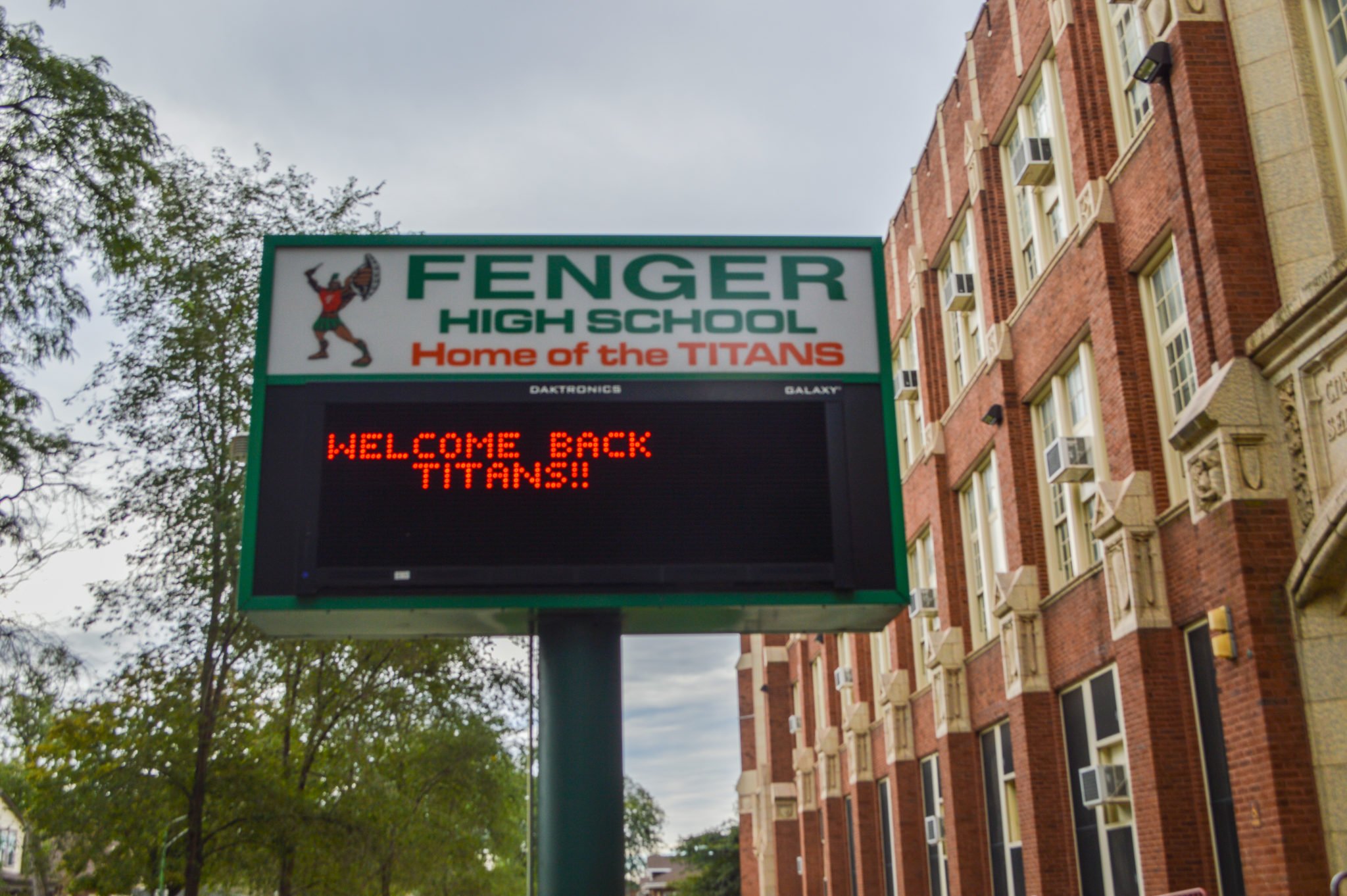 Fenger High School Street banner