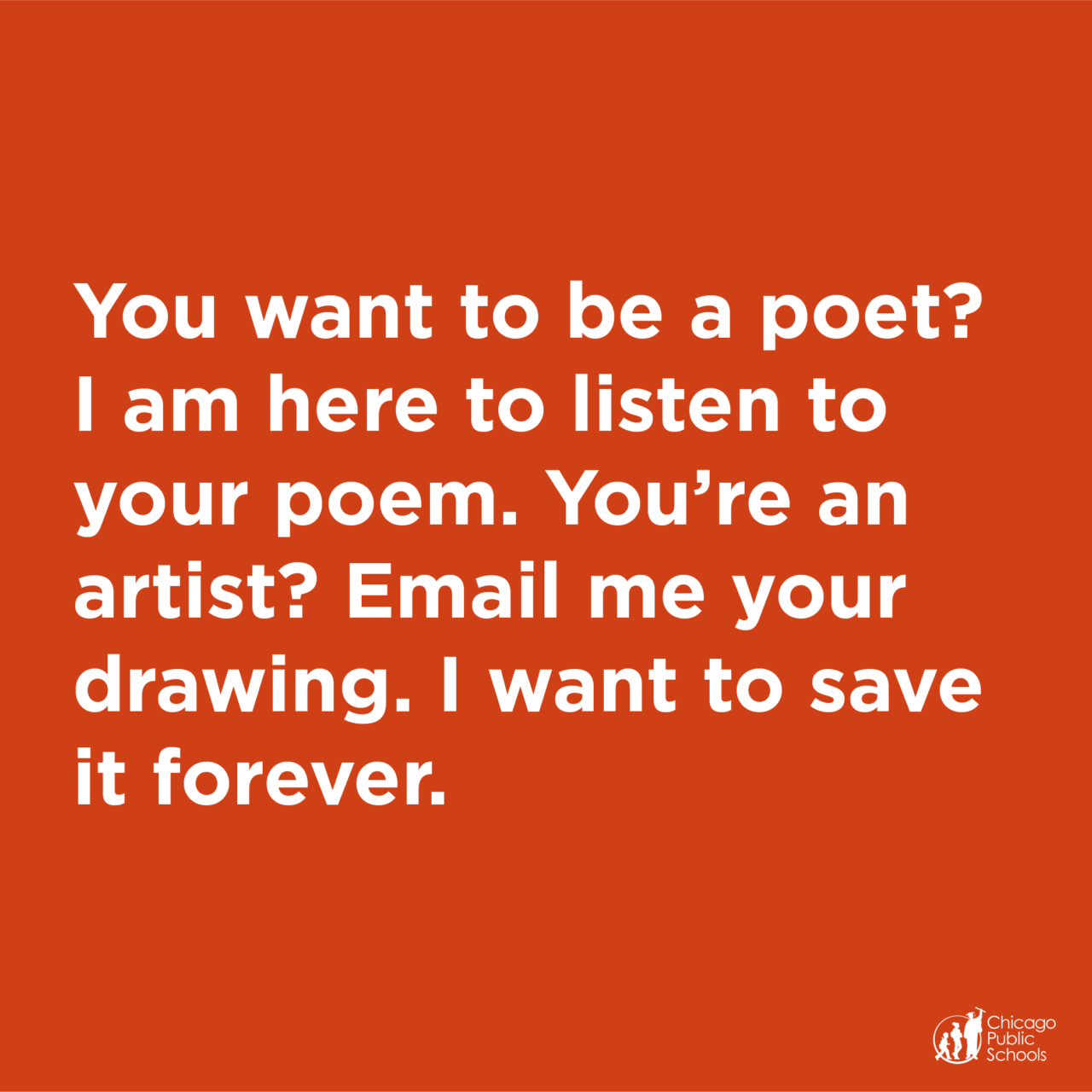 You want to be a poet? I am here to listen to...