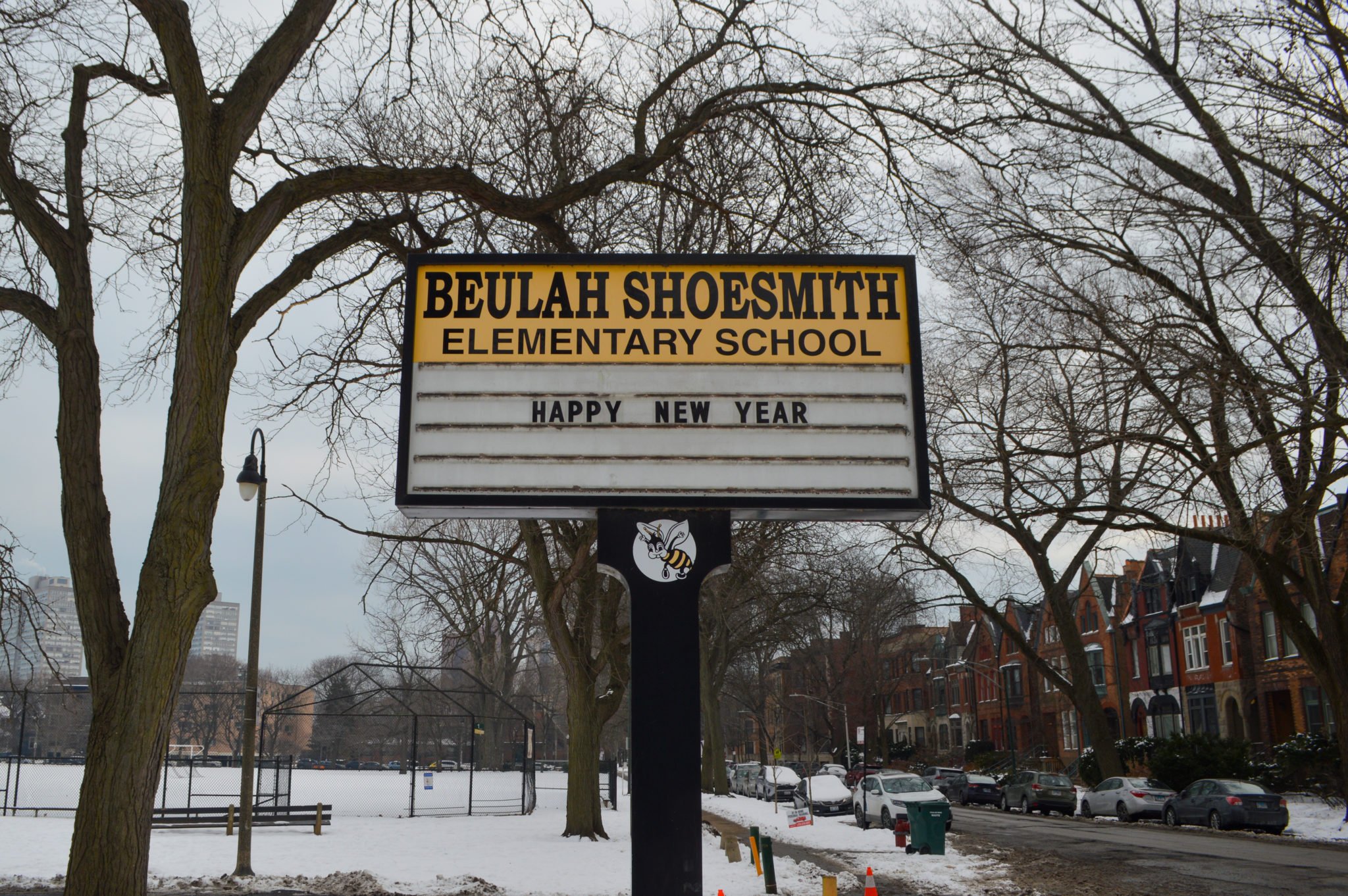 Beulah Shoesmith school sign